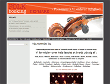 Tablet Screenshot of folkbooking.dk